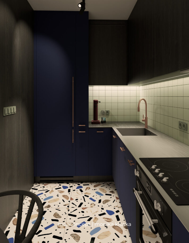 monconcept | monika kluska projekt wnętrza mieszkania - kuchnia