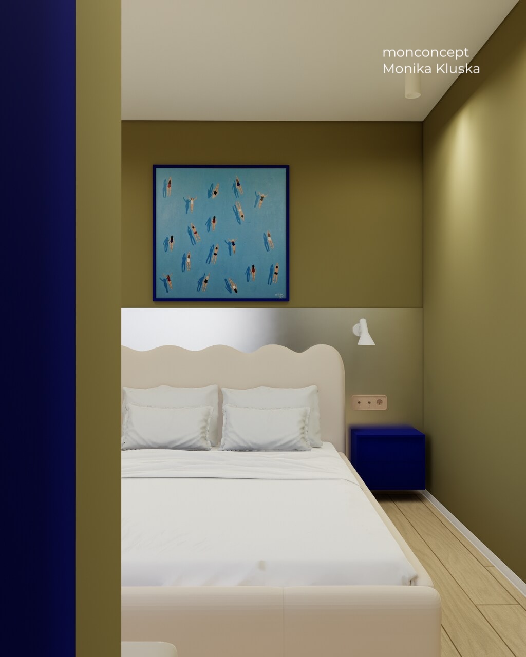 MIESZKANIE 55 m2 monconcept_mieszkanie_wizualizacja sypialni